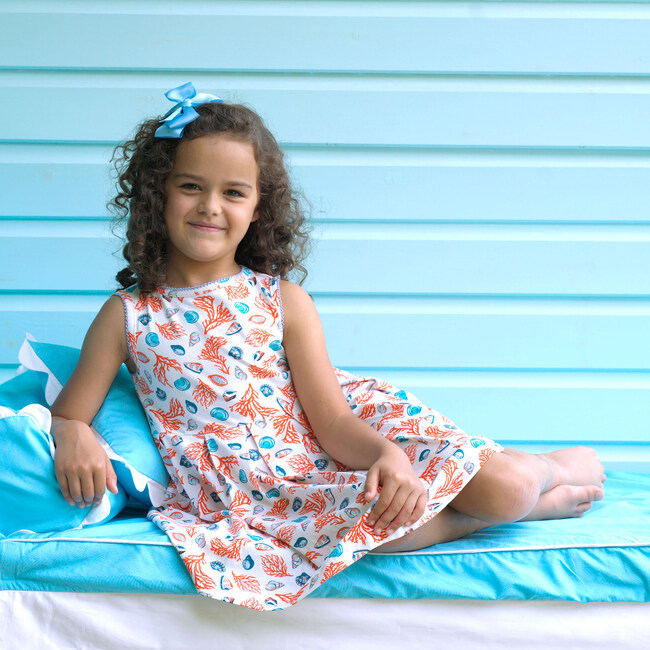 Coral Jersey Dress, Orange - Dresses - 3