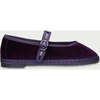 Women Velvet Ballerina Pierre Dark Purple - Mary Janes - 1 - thumbnail