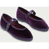 Women Velvet Ballerina Pierre Dark Purple - Mary Janes - 2