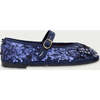 Women Velvet Ballerina Pierre Sequins Navy - Mary Janes - 1 - thumbnail