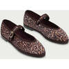 Women Velvet Ballerina Pierre Sequins Brown - Mary Janes - 2