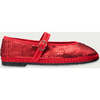 Women Velvet Ballerina Pierre Sequins Red - Mary Janes - 1 - thumbnail