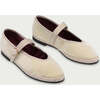 Women Velvet Ballerina Pierre Cream - Mary Janes - 2
