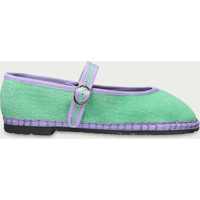 Women Velvet Ballerina Pierre Mint