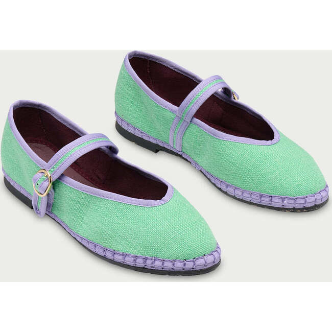 Women Velvet Ballerina Pierre Mint
