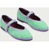 Women Velvet Ballerina Pierre Mint - Mary Janes - 2