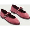 Women Velvet Ballerina Pierre Burgundy - Mary Janes - 2