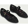 Women Velvet Ballerina Pierre Black - Mary Janes - 2