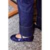 Women Velvet Ballerina Pierre Sequins Navy - Mary Janes - 3