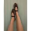 Women Velvet Ballerina Pierre Beige - Mary Janes - 3