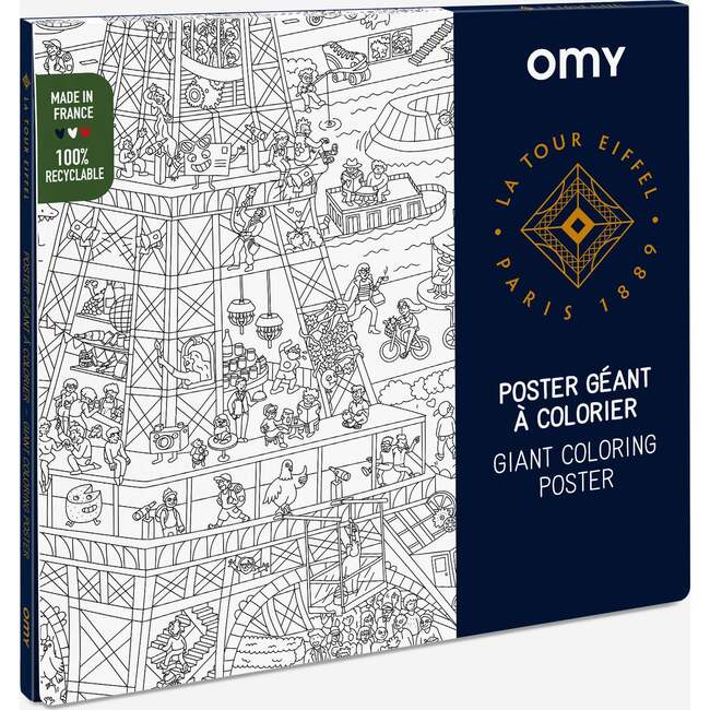 EIFFEL TOWER COLORING POSTER