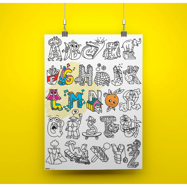 COLORING POSTER - ABC