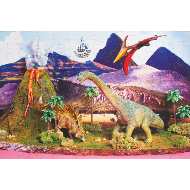 Dino Discotheque 100-Piece Puzzle - Puzzles - 2