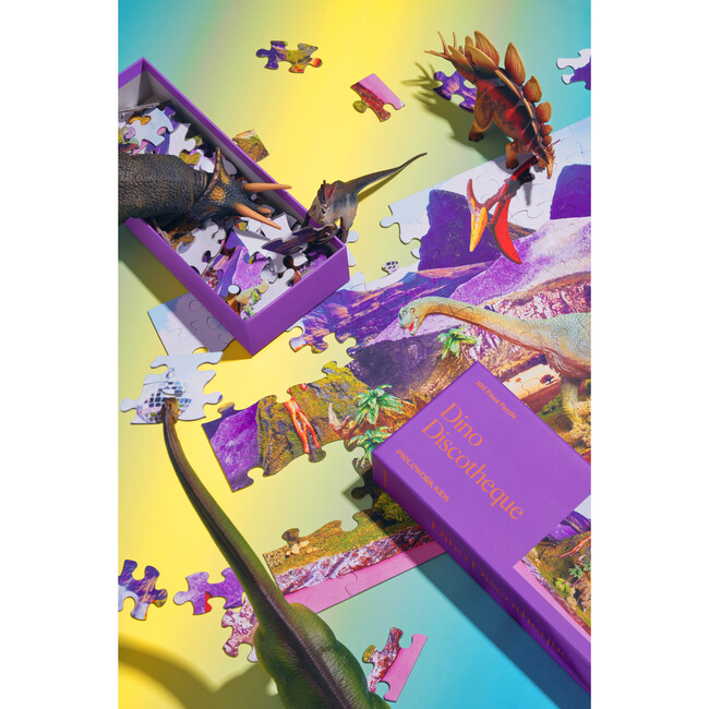 Dino Discotheque 100-Piece Puzzle - Puzzles - 3