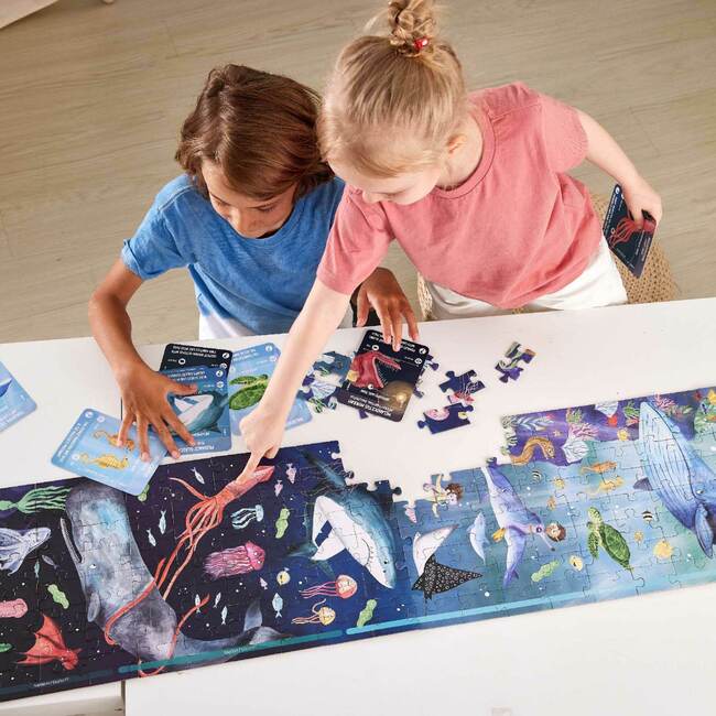 Giant Glow-In-The-Dark Ocean Life Jigsaw Puzzle