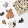 WOODEN TRAY PUZZLE - WOODLAND ANIMALS - 2ND EDITION, Brown - Wooden Puzzles - 2