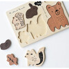WOODEN TRAY PUZZLE - WOODLAND ANIMALS - 2ND EDITION, Brown - Wooden Puzzles - 3