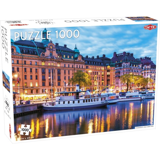 Stockholm, Old Town Pier 1000-Piece Puzzle - Puzzles - 1