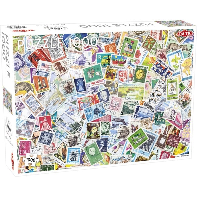 Tons of Stamps 1000-Piece Puzzle - Puzzles - 1