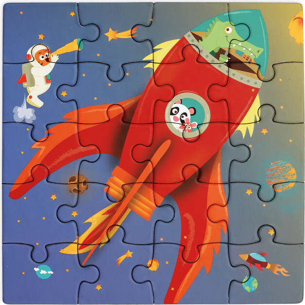 Magnetic Puzzle Book To Go Space