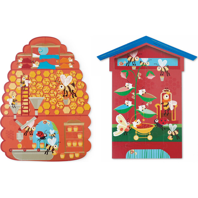 Contour Contrast Puzzle Beehive 40 pcs