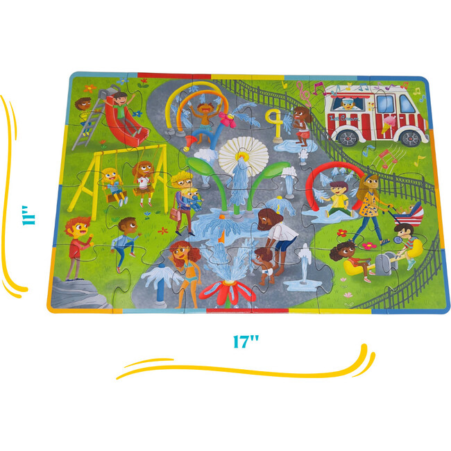 Splash Parks & Ice Cream Cones, 24 PC Puzzle & Book Set - Puzzles - 2