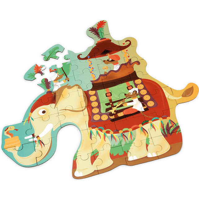 Contour Puzzle Elephant 37 pcs