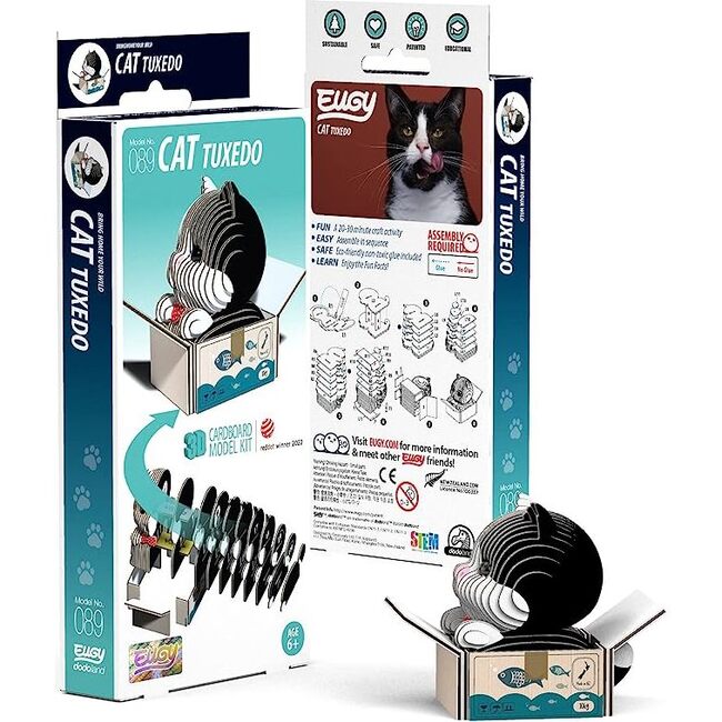 Cat - Tuxedo 3D Puzzle - Puzzles - 3