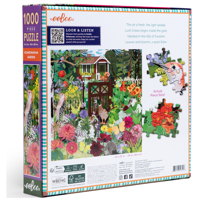 Piece&Love: Scandinavian Garden - 1000 pc Puzzle