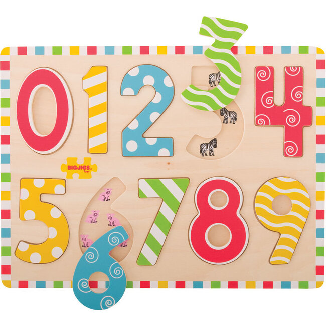 Inset Puzzle Numbers - Wooden Puzzles - 1