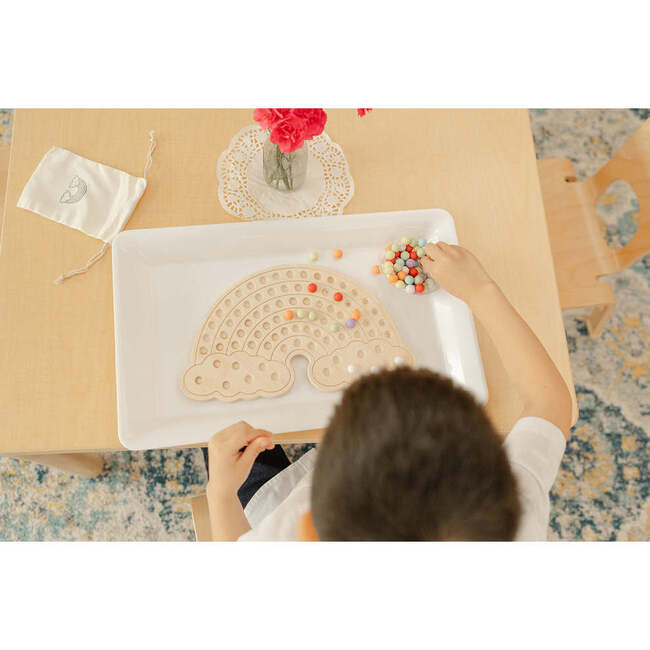 Wooden Activity  Board, Rainbow - Wooden Puzzles - 3