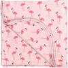 Fancy Flamingos Luxury Bamboo Blanket Pink - Blankets - 1 - thumbnail