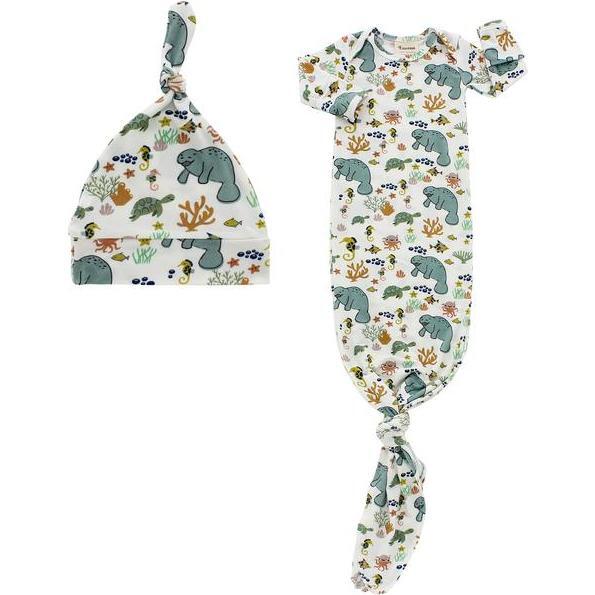 Manatee Newborn Gown Set