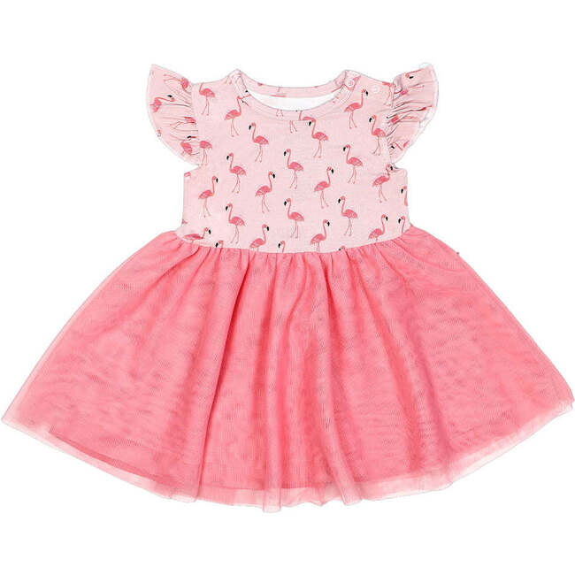 Fancy Flamingos Tulle Twirl Dress Pink