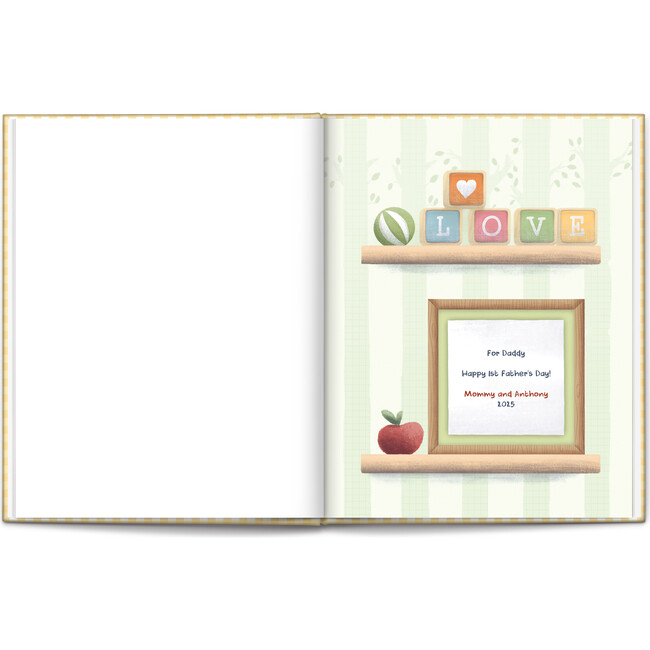 First Father's Day Personalized Book - Dark Skin Tone