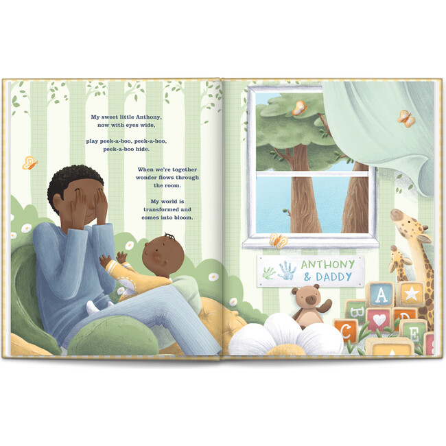 First Father's Day Personalized Book - Dark Skin Tone - Books - 4
