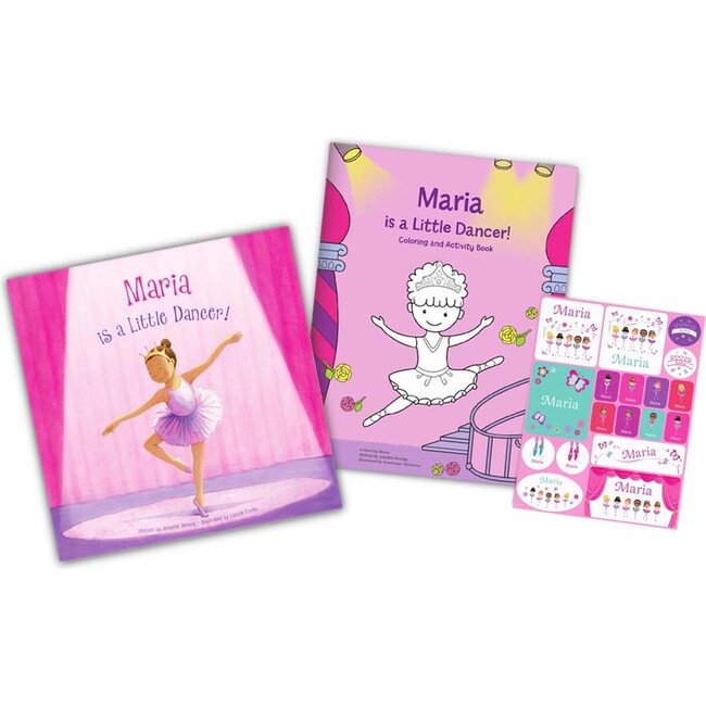 I'm A Little Dancer Personalized Book, Coloring Book and Sticker Gift Set