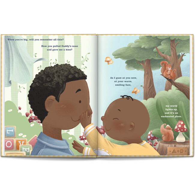 First Father's Day Personalized Book - Dark Skin Tone - Books - 5