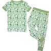 Save the Sea Turtles Bamboo Short Sleeve Kids Pajama Pants Set - Pajamas - 1 - thumbnail