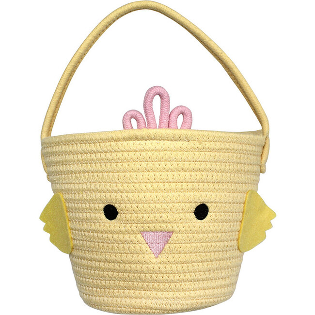 Lucy's Room Yellow Chick Rope Basket - Easter Baskets - 1