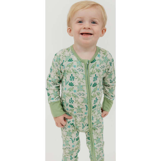 Save the Sea Turtles Bamboo Convertible Baby Pajamas