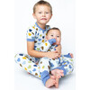 Little Love Boy Valentines Day Viscose Bamboo Kids Short Sleeve Pajama Set - Pajamas - 4