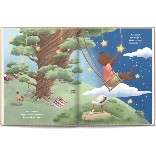 First Father's Day Personalized Book - Dark Skin Tone - Books - 8