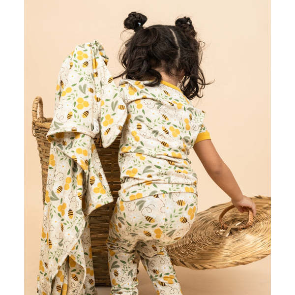 Happy Honey Bees Luxury Bamboo Blanket - Blankets - 4