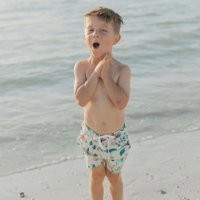 Coral Reef Boys Swim Trunks