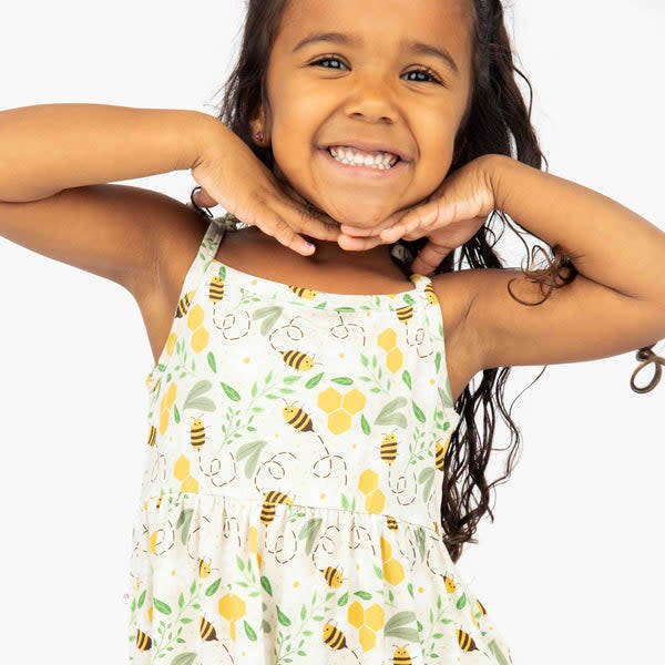 Happy Honey Bees Bamboo Sundress - Dresses - 4