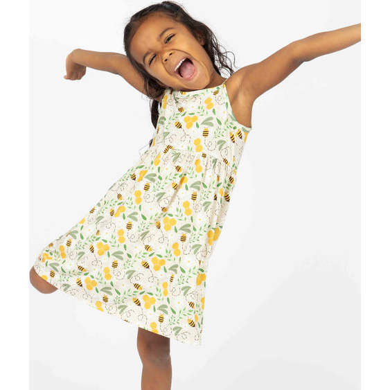Happy Honey Bees Bamboo Sundress - Dresses - 5