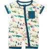 Coral Reef Bamboo Baby Shortie Romper - Rompers - 1 - thumbnail