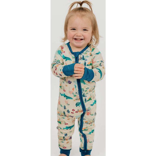 Coral Reef Bamboo Convertible Baby Pajama