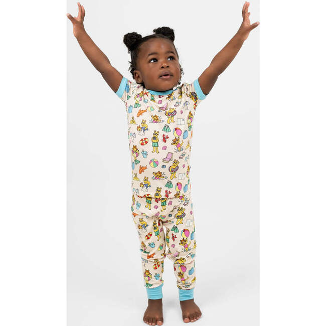 Arthur's Family Vacation Bamboo Short Sleeve Kids Pajama Pants Set